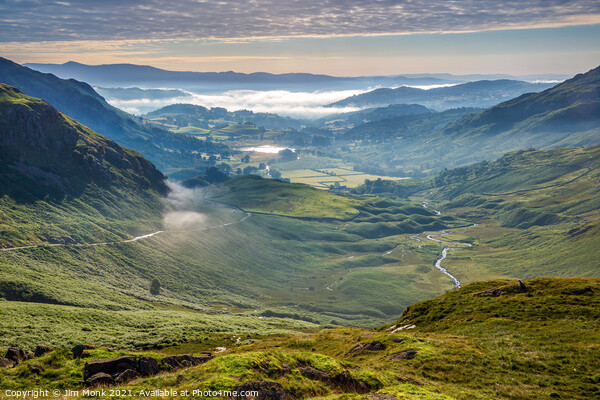 Wrynose Pass, Lake District Picture Board by Jim Monk