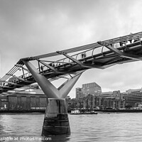 Buy canvas prints of Millennium Bridge London by Jim Monk