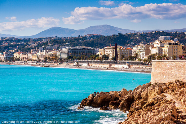  Nice Seafront, France Picture Board by Jim Monk