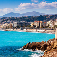 Buy canvas prints of  Nice Seafront, France by Jim Monk