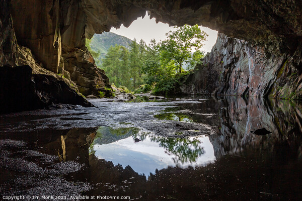 Rydal Cave, Ambleside Picture Board by Jim Monk