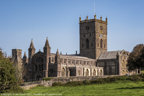St David's Cathedral in Pembrokeshire Picture Board by Jim Monk