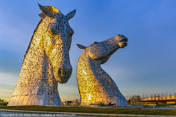 The Falkirk Kelpies Picture Board by Jim Monk