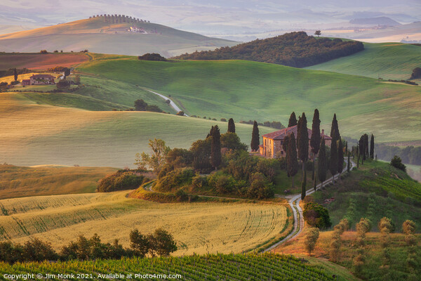 Podere Belvedere in Tuscany Picture Board by Jim Monk