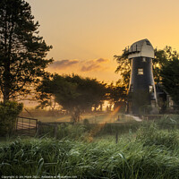 Buy canvas prints of The Old Mill, Norfolk Broads by Jim Monk