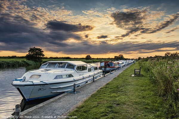 River Bure - Norfolk Broads Picture Board by Jim Monk