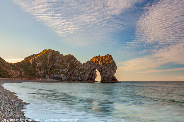 Durdle Door Sunrise Picture Board by Jim Monk
