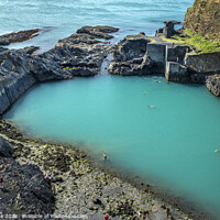Buy canvas prints of Blue Lagoon, Abereiddy in Pembrokeshire by Jim Monk