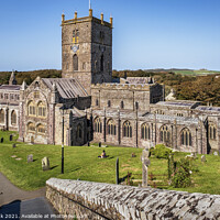 Buy canvas prints of St David's Cathedral, Pembrokeshire. by Jim Monk