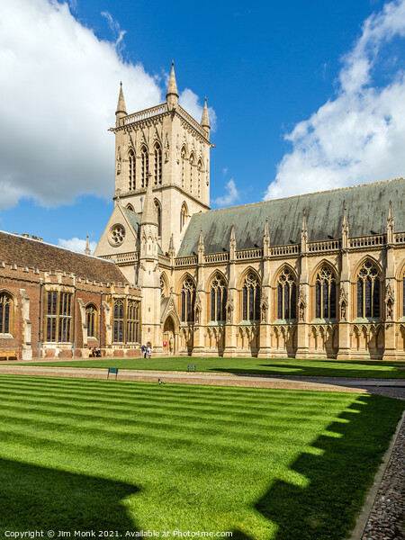 St John's College Chapel, Cambridge University Picture Board by Jim Monk