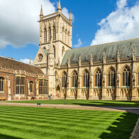 Buy canvas prints of St John's College Chapel, Cambridge University by Jim Monk