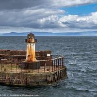 Buy canvas prints of Ardrossan Lighthouse by Jim Monk