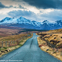 Buy canvas prints of Heading for the mountains on Skye by Jim Monk