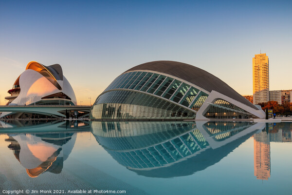 City Reflections, Valencia Picture Board by Jim Monk