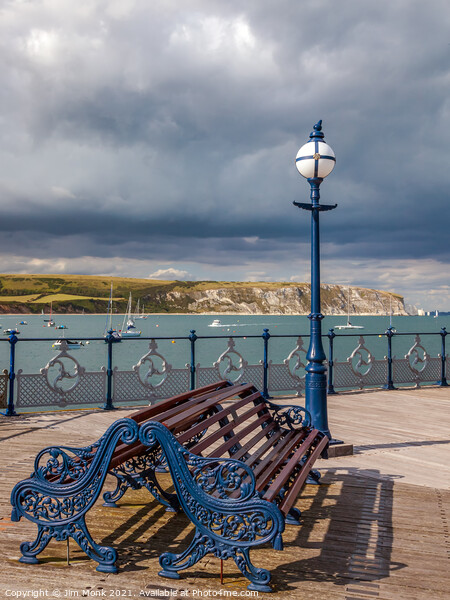 Swanage pier and bay, Dorset Picture Board by Jim Monk