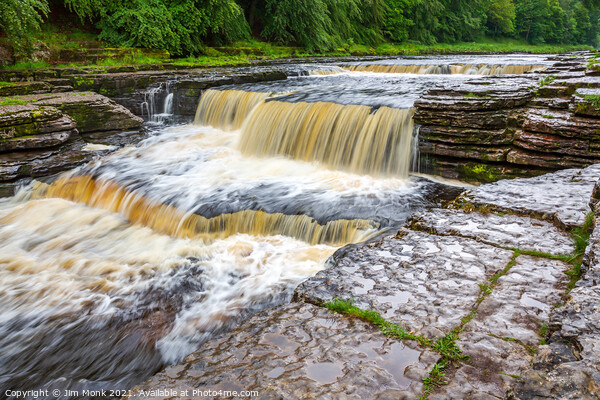 Aysgarth Lower Falls, Yorkshire Dales Framed Mounted Print by Jim Monk