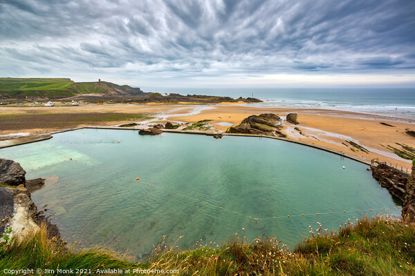 Bude Sea Pool Picture Board by Jim Monk