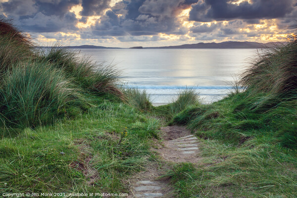 Down to the beach, County Donegal Picture Board by Jim Monk