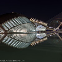 Buy canvas prints of City of Arts and Sciences at night by Jim Monk