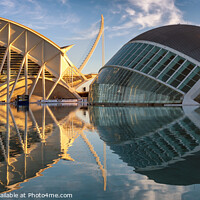 Buy canvas prints of Reflections at the City of Arts and Sciences by Jim Monk