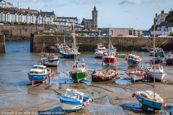 Porthleven Harbour  Picture Board by Jim Monk