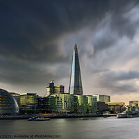 Buy canvas prints of Storm Over The Shard, London by Tony Gaskins