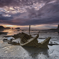 Buy canvas prints of Sunset, Saltwick Bay, North Yorkshire by Tony Gaskins