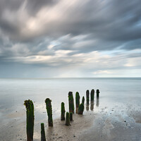 Buy canvas prints of Approaching Rain, Sandsend, North Yorkshire by Tony Gaskins