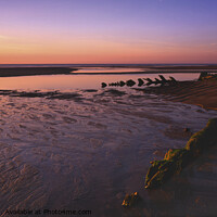 Buy canvas prints of Remains of Sea Defenses, Sutton-on-Sea, Lincolnshire by Tony Gaskins