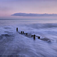 Buy canvas prints of High Tide, Sandsend North Yorkshire  by Tony Gaskins
