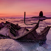 Buy canvas prints of Saltwick Bay Sunset by Tony Gaskins