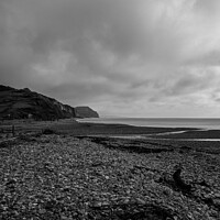 Buy canvas prints of Charmouth Beach  by David Bladen