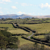Buy canvas prints of Road to the Black Mountain. by Glyn Evans