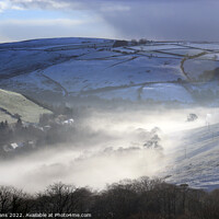 Buy canvas prints of Winter morning in the Ogmore Valley. by Glyn Evans