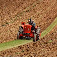 Buy canvas prints of Ploughing the Land. by Glyn Evans