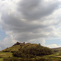Buy canvas prints of Storm Clouds over Carreg Cennen. by Glyn Evans