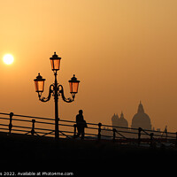 Buy canvas prints of Evening stroll in Venice. by Glyn Evans