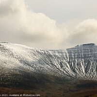 Buy canvas prints of Snow on the Brecon Beacons by Glyn Evans