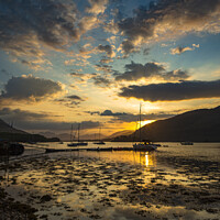 Buy canvas prints of Loch Leven Scotland Sunset by Kevin Allen