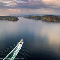 Buy canvas prints of Evening Oban Ferry by Kevin Allen