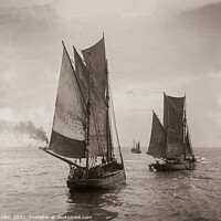 Buy canvas prints of Sailing to the fishing grounds, ,from original vin by Kevin Allen