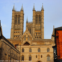Buy canvas prints of Lincoln Cathedral, West front, Lincolnshire, UK by Geraint Tellem ARPS