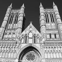 Buy canvas prints of Lincoln Cathedral, West front, Lincolnshire, UK by Geraint Tellem ARPS