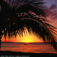 Buy canvas prints of Sunset from near Nadi, Fiji, Oceania, South Pacific by Geraint Tellem ARPS