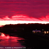 Buy canvas prints of Sunset over river Wick, Wick, Caithness, Scotland by Geraint Tellem ARPS