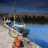 Buy canvas prints of Fishing boat, John o'Groats Harbour, Caithness, Scotland by Geraint Tellem ARPS