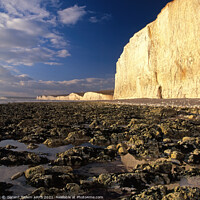 Buy canvas prints of Seven Sisters from Birling Gap, East Sussex, England, UK by Geraint Tellem ARPS