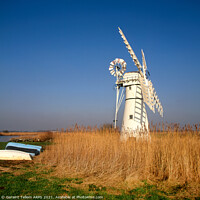 Buy canvas prints of Thurne Mill, Norfolk Broads, UK by Geraint Tellem ARPS