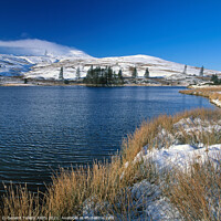 Buy canvas prints of Beacons reservoir in winter, Brecon Beacons, Powys, Wales by Geraint Tellem ARPS