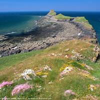 Buy canvas prints of Worms Head, Rhossili, Gower, South Wales by Geraint Tellem ARPS